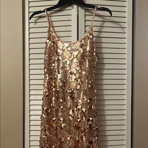 Sequin Gold Dress